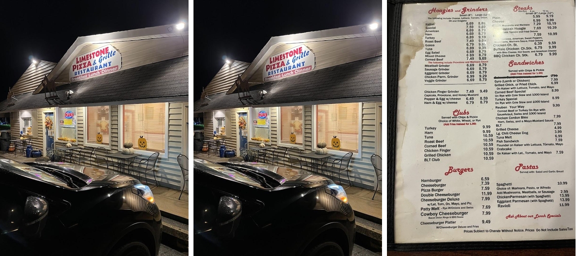 Limestone Pizza & Grille Menu