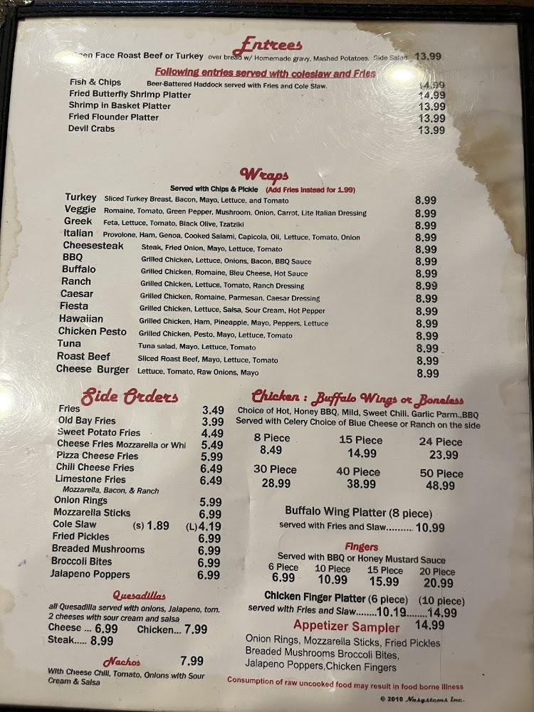 Limestone Pizza & Grille Menu image 2